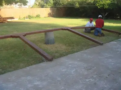Building the new Meditation Hall